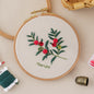 QIUDU embroidery kit printed fabric pattern detail