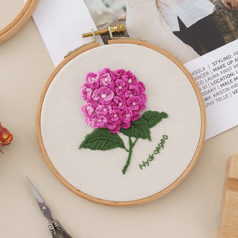 QIUDU embroidery starter kit contents flat lay all materials