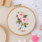 QIUDU embroidery kit needle and thread detail close-up