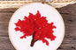 Cherry Blossom Tree Embroidery Starter Kit – Beginner DIY Hand Stitch Set with Color Threads & Needles