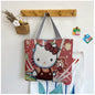 QIUDU Chinese embroidered tote bag butterfly flowers design