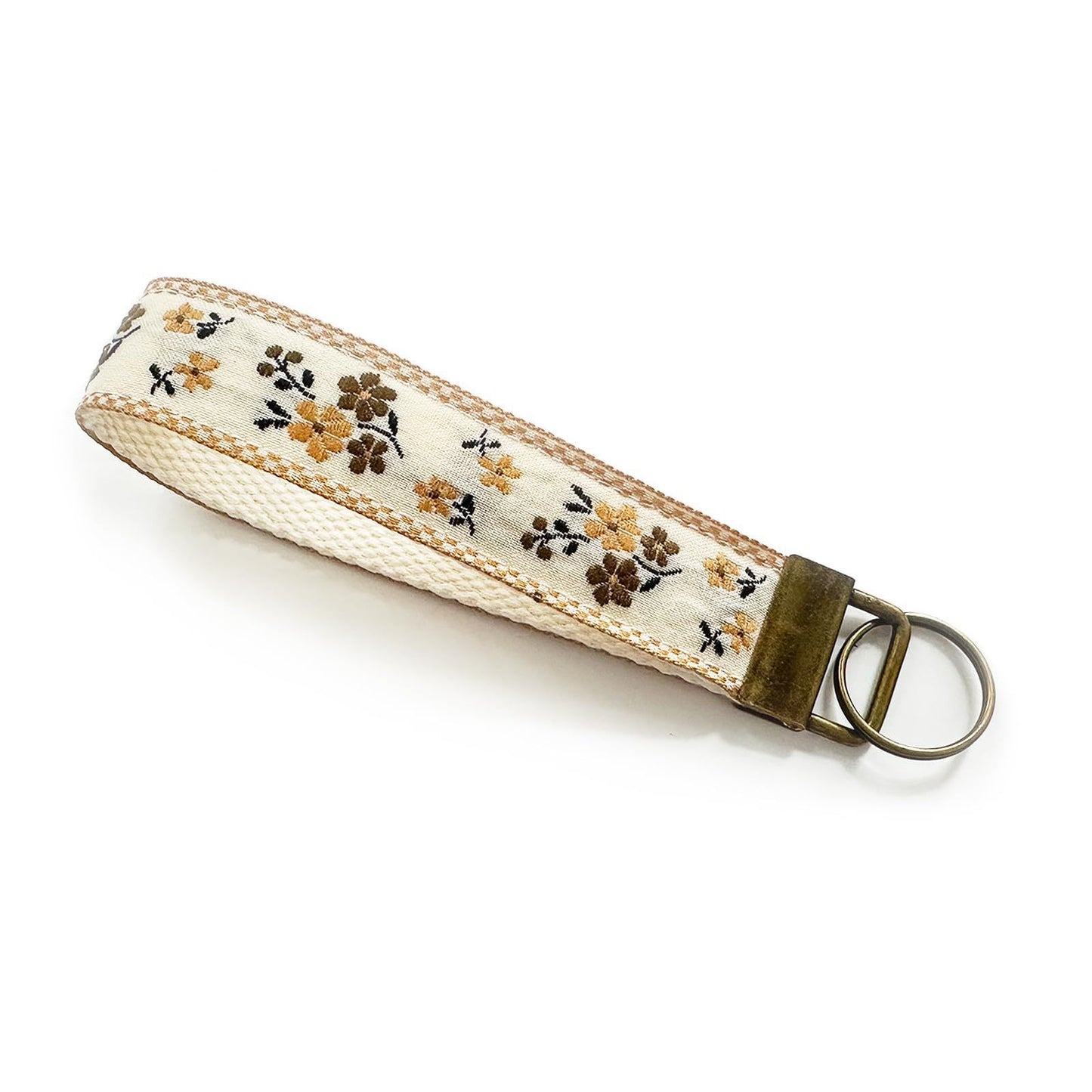 QIUDU embroidered keychain artisan handmade quality