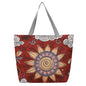 QIUDU Chinese embroidered tote bag flower sea elephant design