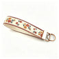 QIUDU embroidered keychain Style 6 bronze finish