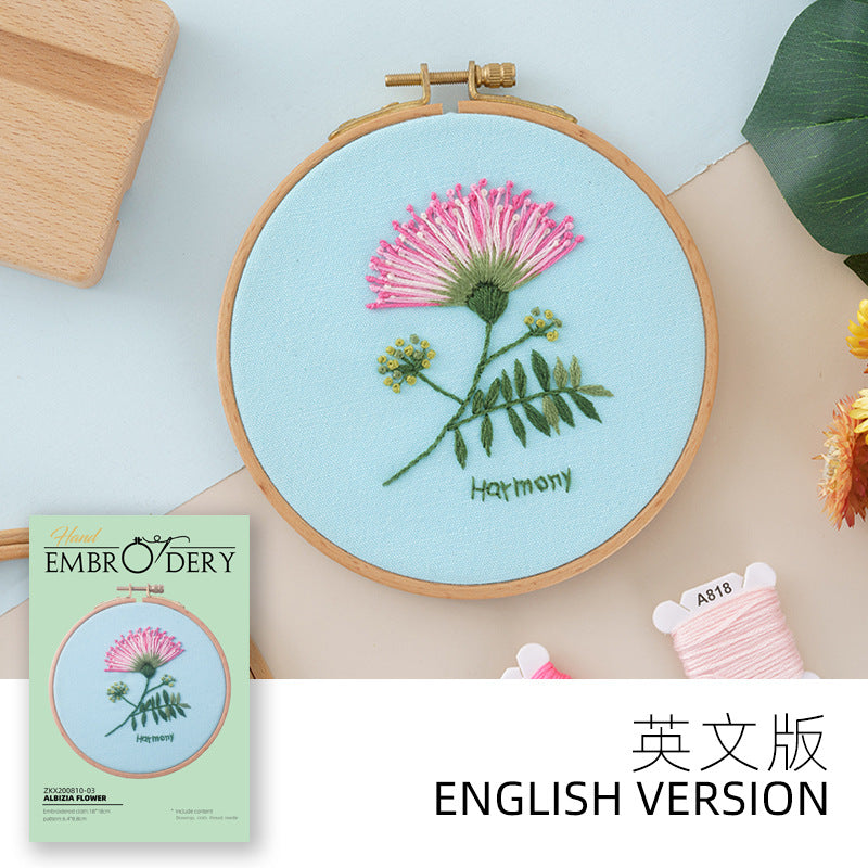 QIUDU embroidery kit finished sunflower hoop art lifestyle