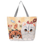 QIUDU Chinese embroidered tote bag colorful butterfly design