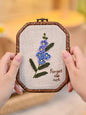 Embroidery Kit for Beginners — 3D Flower Hand Stitching DIY Craft Kit with Frame | All Supplies Included