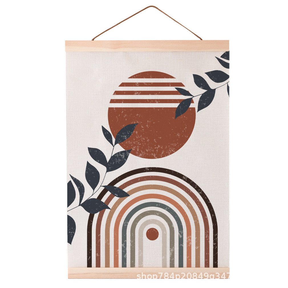 QIUDU Chinese scroll painting 40x60cm large format wall art