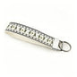 QIUDU floral keychain fabric embroidery texture close-up