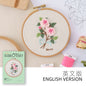 QIUDU embroidery kit finished hydrangea hoop art