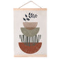 QIUDU Chinese scroll painting linen canvas texture close-up