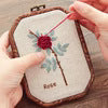 Embroidery Kit for Beginners — 3D Flower Hand Stitching DIY Craft Kit with Frame | All Supplies Included