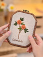Embroidery Kit for Beginners — 3D Flower Hand Stitching DIY Craft Kit with Frame | All Supplies Included