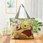 QIUDU Chinese embroidered tote bag sunflower design detail