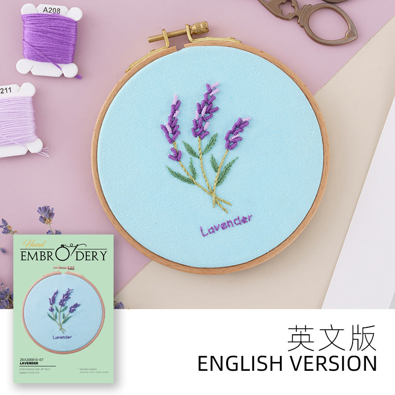 QIUDU embroidery kit size reference and hoop dimensions