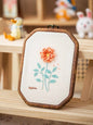 Embroidery Kit for Beginners — 3D Flower Hand Stitching DIY Craft Kit with Frame | All Supplies Included