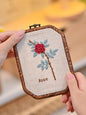 Embroidery Kit for Beginners — 3D Flower Hand Stitching DIY Craft Kit with Frame | All Supplies Included